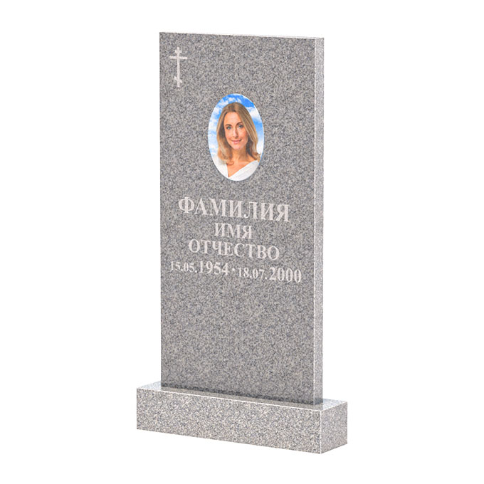 Памятники из цветного гранита в&nbsp;Оренбурге | Памятник из Сибирского гранита прямой