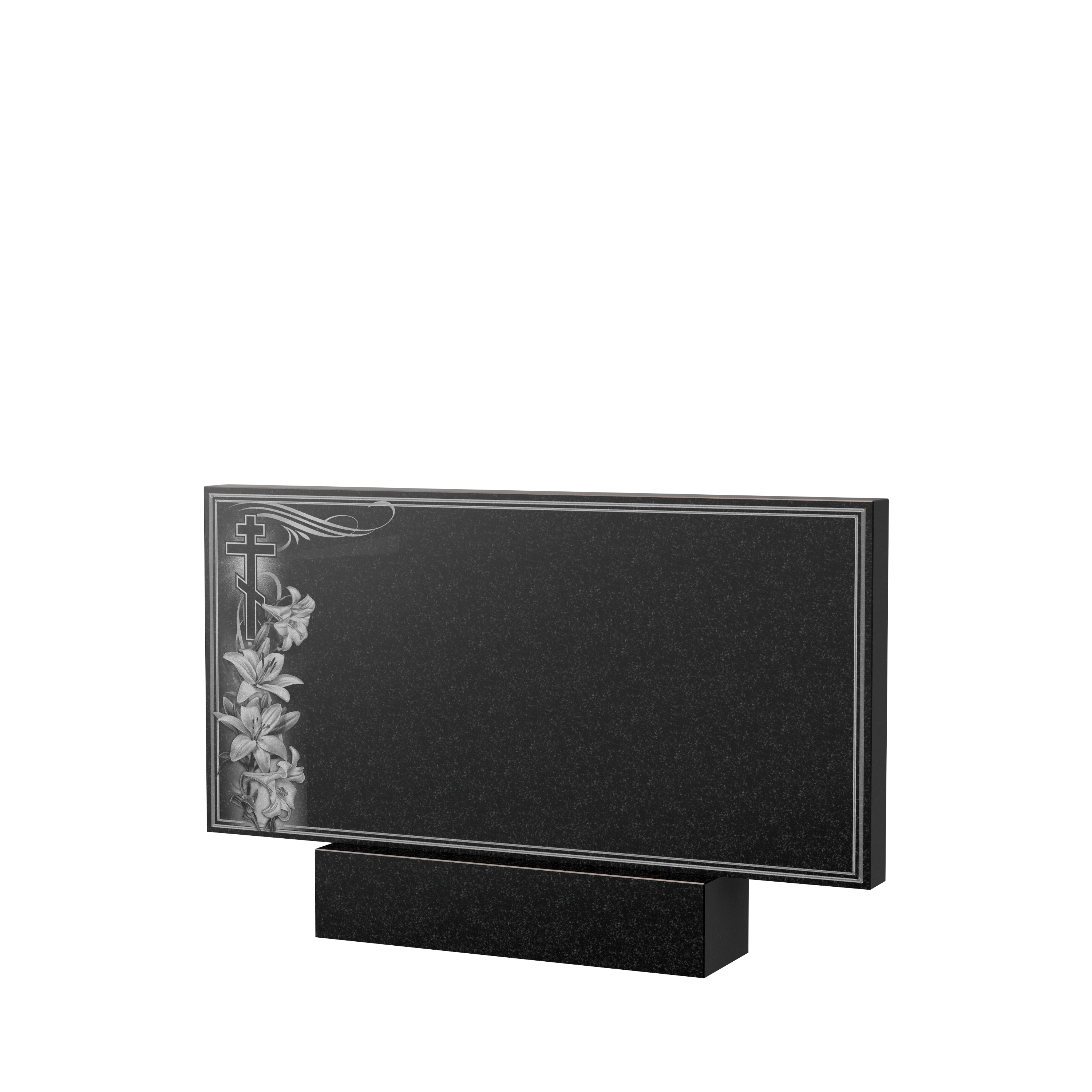 Художественное оформление памятника в&nbsp;Оренбурге | Художественное оформление на гранитную стелу, рисунок ГХО-003