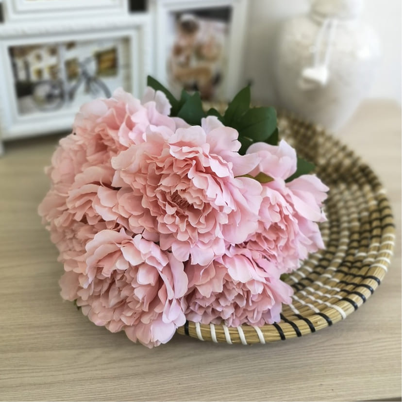 Искусственные цветы в Оренбурге | Цветы искусственные «Пионы», розовые, букет