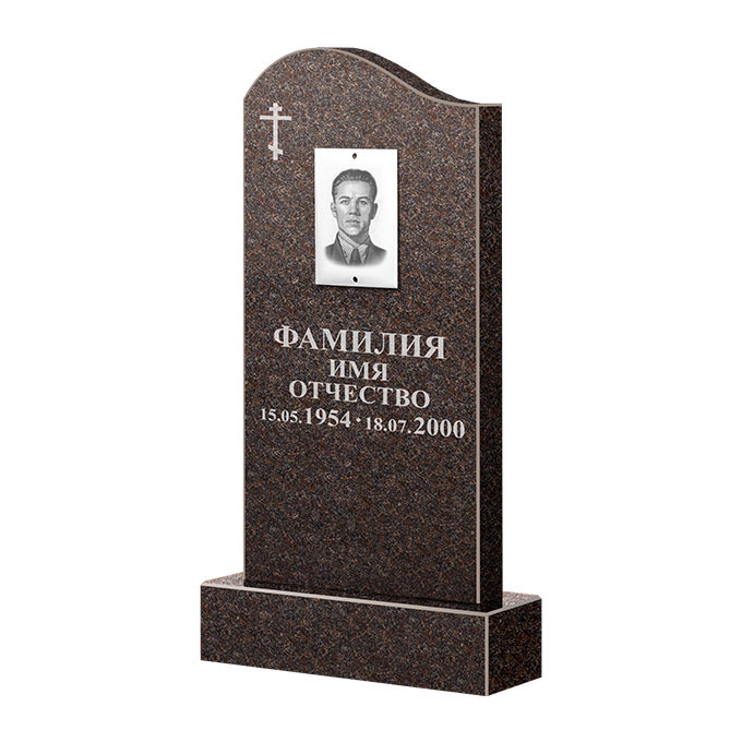 Памятники из цветного гранита в&nbsp;Оренбурге | Памятник из гранита Карел Brown ФГЦ-030