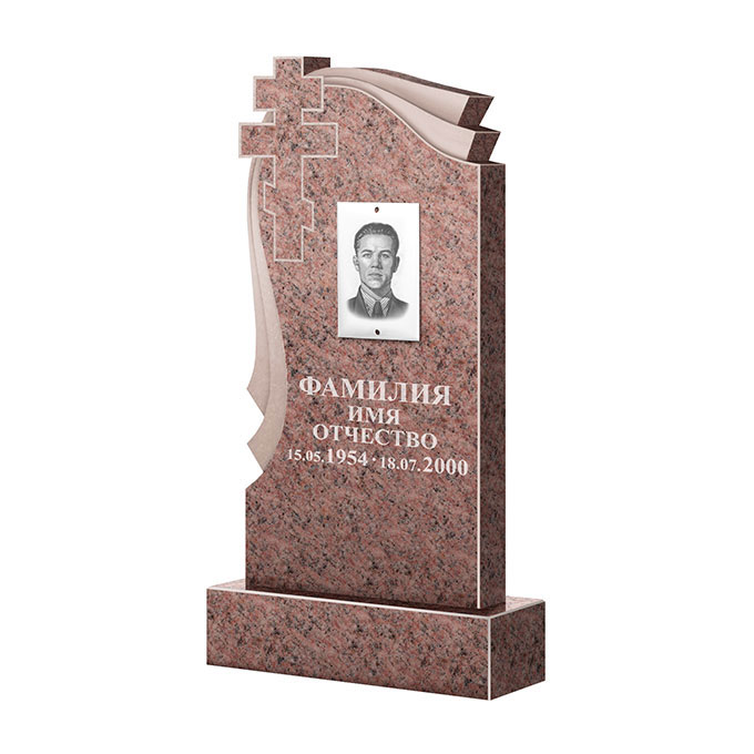 Гранитные памятники в&nbsp;Оренбурге | Памятник из гранита Розалия Pink ФГЦ-081