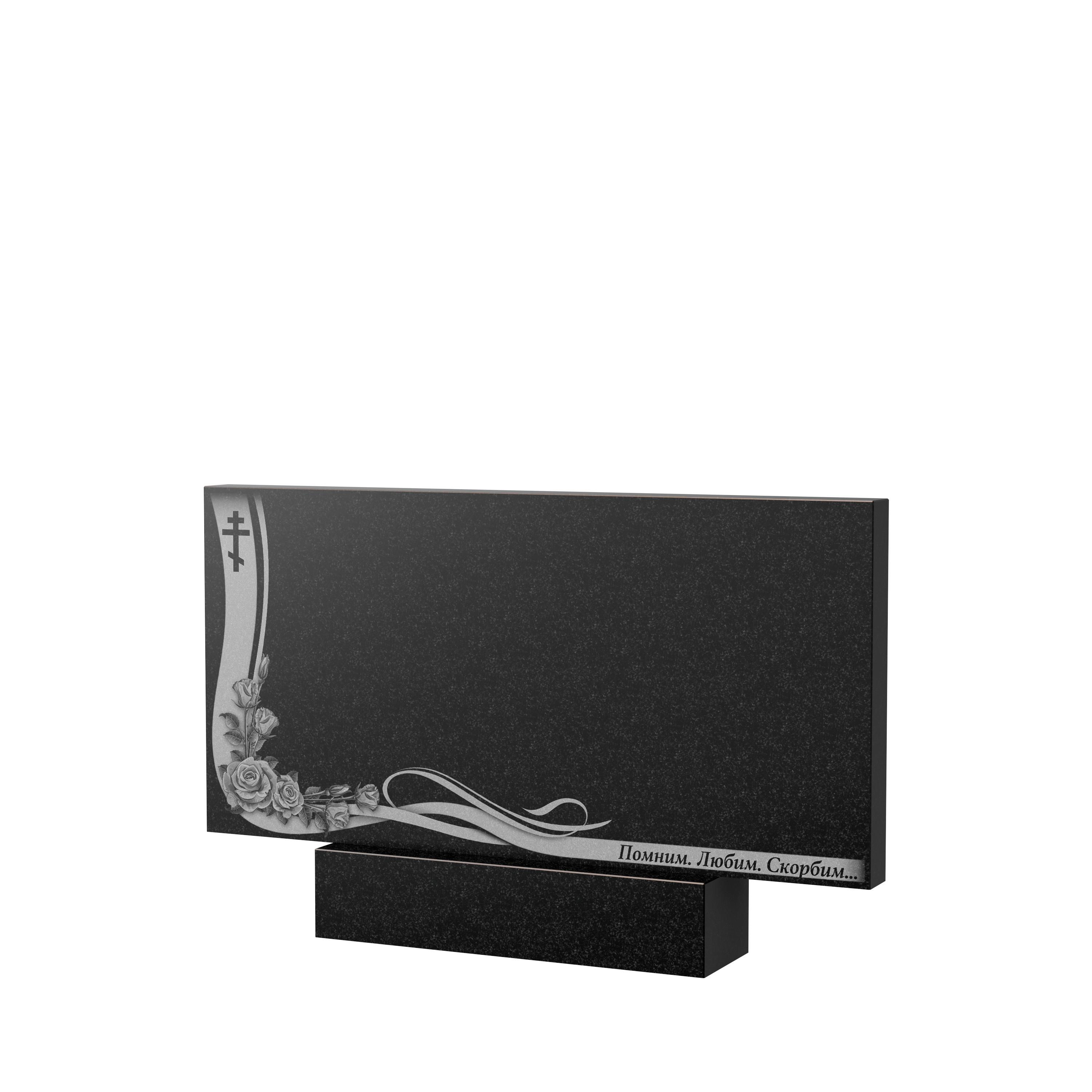 Художественное оформление памятника в&nbsp;Оренбурге | Художественное оформление на гранитную стелу, рисунок ГХО-004