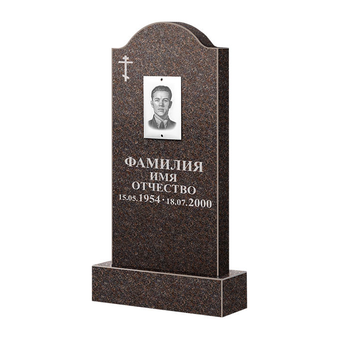 Памятники из цветного гранита в&nbsp;Оренбурге | Памятник из гранита Карел Brown ФГЦ-012