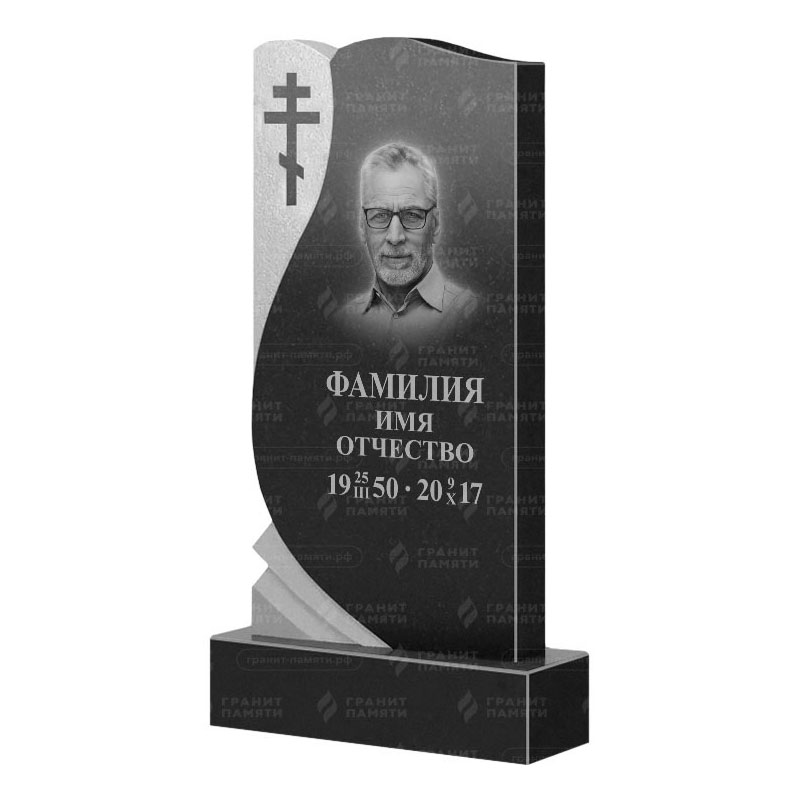 Памятники из гранита вертикальные в&nbsp;Оренбурге | Гранитный памятник ФГ-169