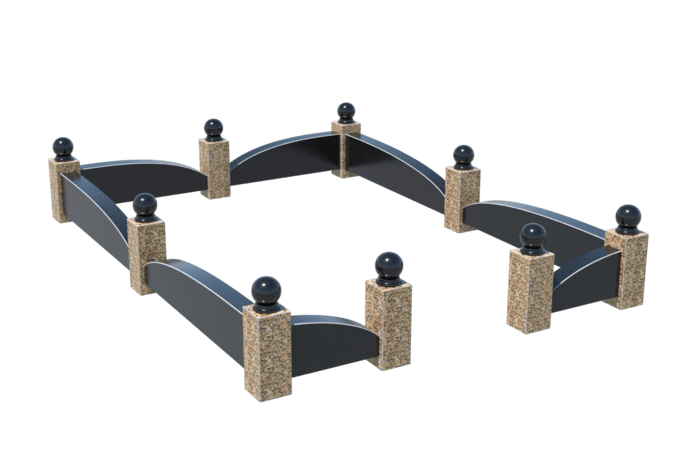 Цоколи на могилу в&nbsp;Оренбурге | Цоколь на могилу №0045