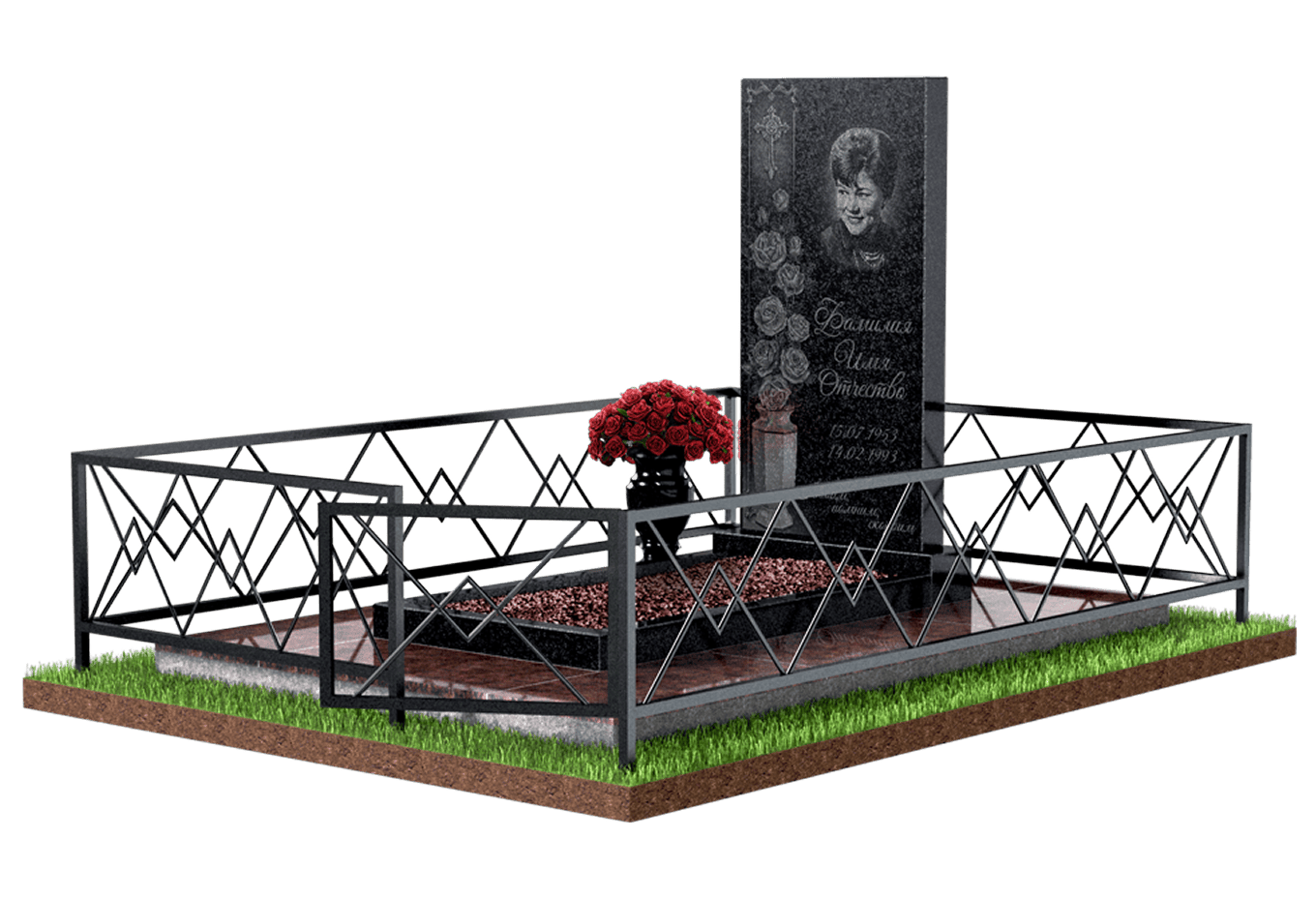 Благоустройство захоронения в Оренбурге