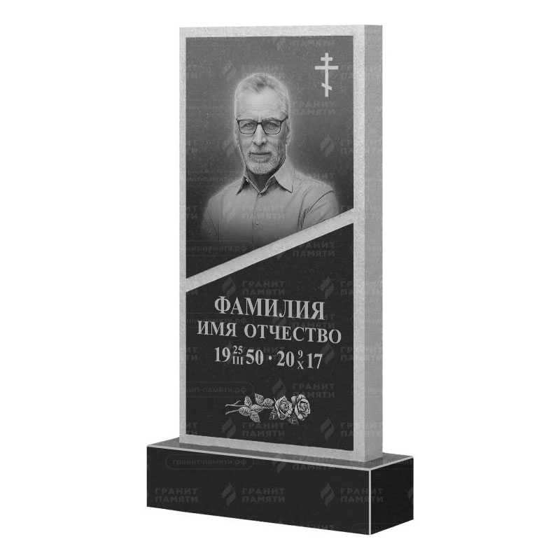 Памятники из гранита вертикальные в&nbsp;Оренбурге | Гранитный памятник ФГ-164