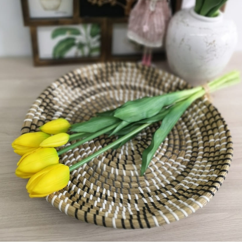 Искусственные цветы в Оренбурге | Цветы искусственные «Тюльпаны, бутоны», желтые, букет