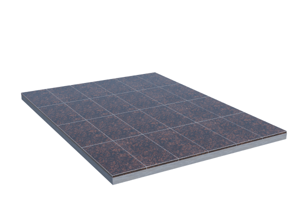 Площадки на могилу в&nbsp;Оренбурге | Площадка с облицовкой Дымовским гранитом