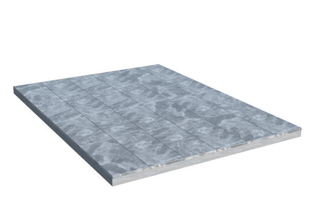 Площадки на могилу в&nbsp;Оренбурге | Площадка с мраморной облицовкой