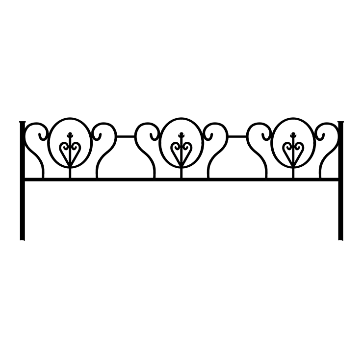 Металлические оградки, столы, скамейки в&nbsp;Оренбурге | Оградка №3