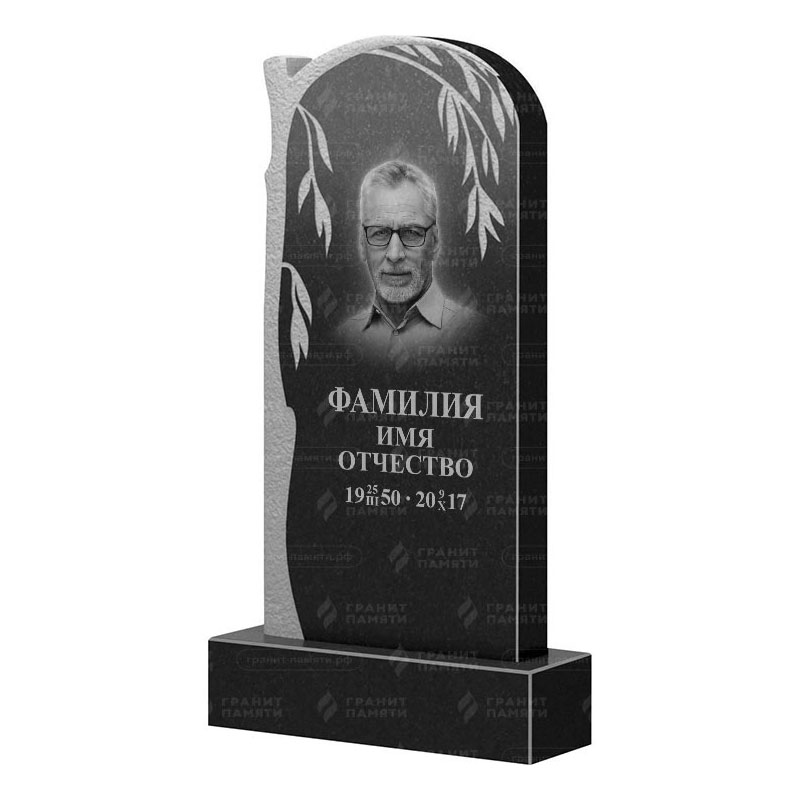 Памятники из гранита с деревом в&nbsp;Оренбурге | Гранитный памятник ФГ-090