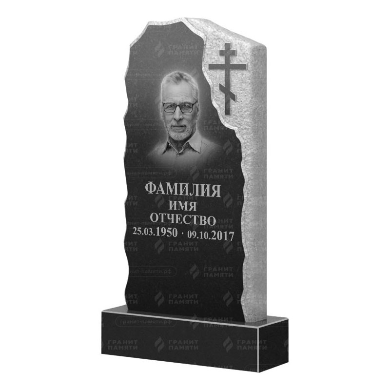 Памятники из гранита с обколом, скалы в&nbsp;Оренбурге | Гранитный памятник ФГ-231