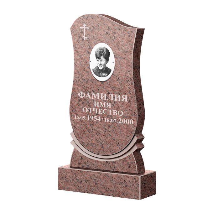 Гранитные памятники в&nbsp;Оренбурге | Памятник из гранита Розалия Pink ФГЦ-056