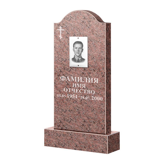 Памятники из цветного гранита в&nbsp;Оренбурге | Памятник из гранита Розалия Pink ФГЦ-012