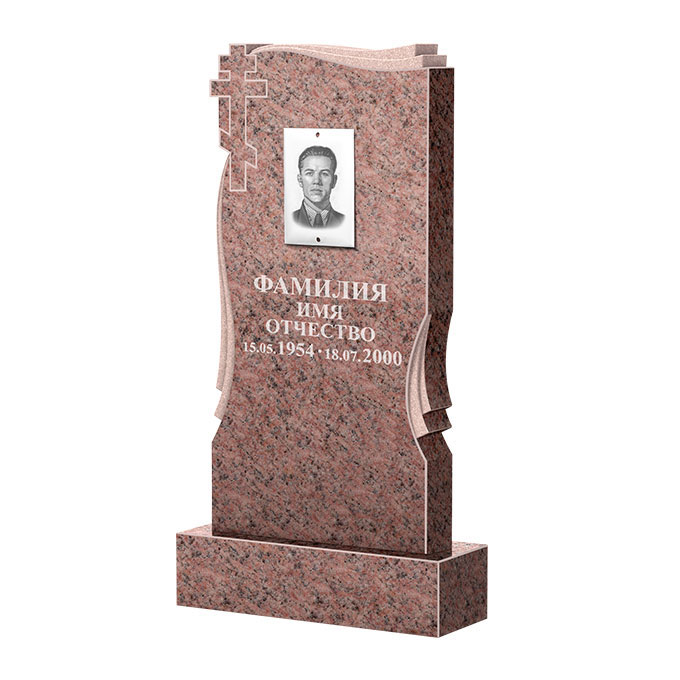 Гранитные памятники в&nbsp;Оренбурге | Памятник из гранита Розалия Pink ФГЦ-185
