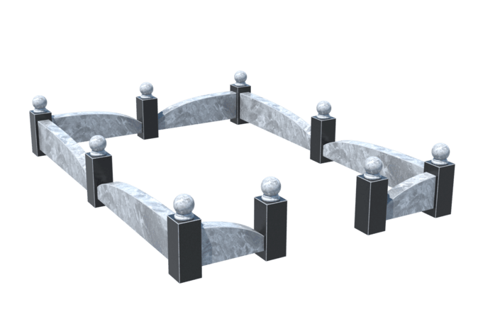 Цоколи на могилу в&nbsp;Оренбурге | Цоколь на могилу №0040