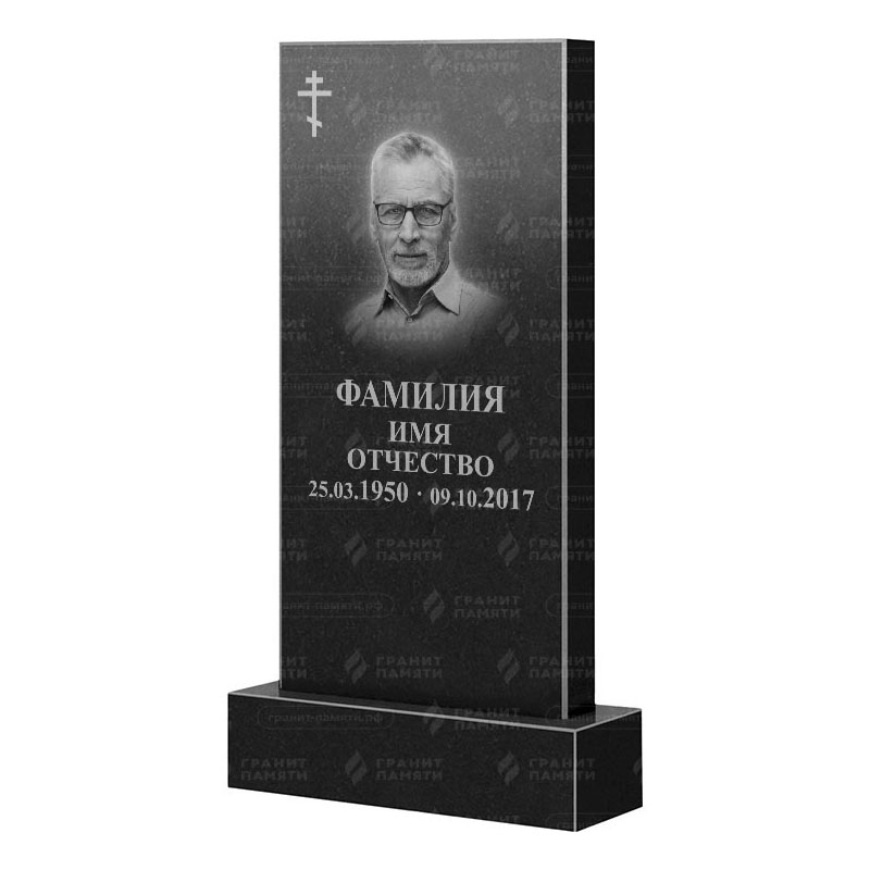 Памятники из гранита классические в&nbsp;Оренбурге | Гранитный памятник Прямой