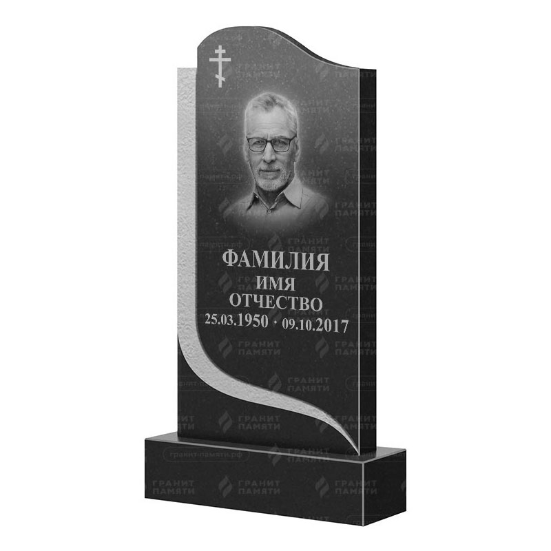 Памятники из гранита вертикальные в&nbsp;Оренбурге | Гранитный памятник ФГ-102