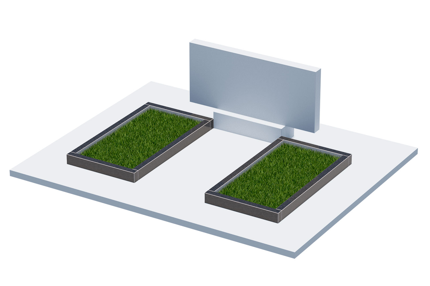 Цветники и надгробные плиты в&nbsp;Оренбурге | Цветник Автономный, 2 шт