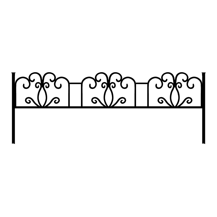 Металлические оградки, столы, скамейки в&nbsp;Оренбурге | Оградка №4