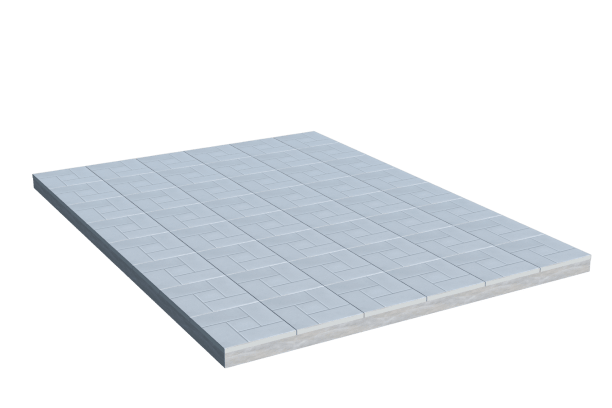 Площадки на могилу в&nbsp;Оренбурге | Площадка с тротуарной плиткой