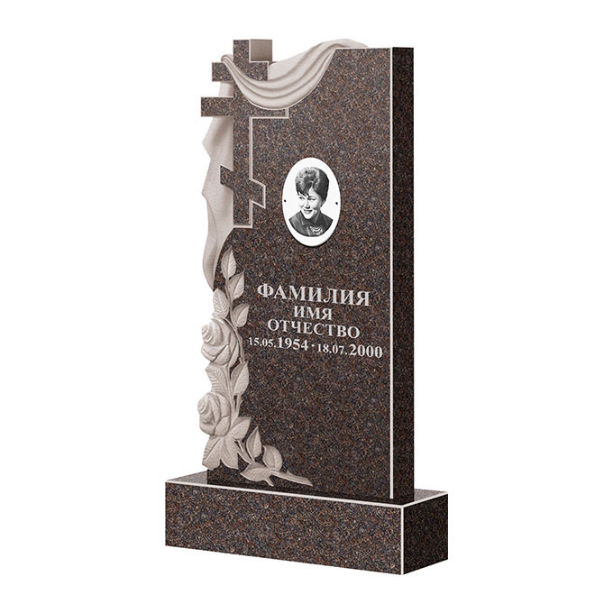 Гранитные памятники в&nbsp;Оренбурге | Памятник из гранита Карел Brown ФГЦ-189