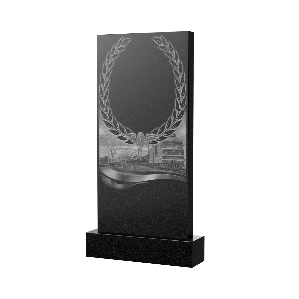 Художественное оформление памятника в&nbsp;Оренбурге | Художественное оформление на гранитную стелу, рисунок ВХО-054