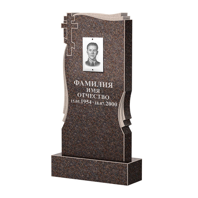 Гранитные памятники в&nbsp;Оренбурге | Памятник из гранита Карел Brown ФГЦ-185