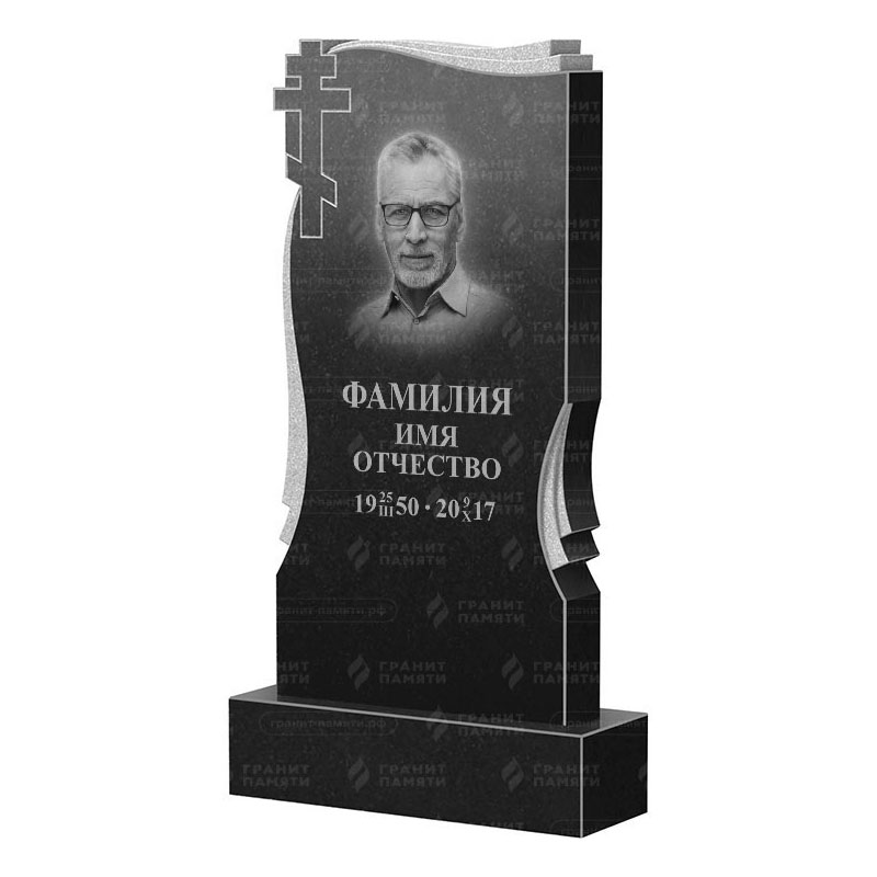 Памятники из гранита вертикальные в&nbsp;Оренбурге | Гранитный памятник ФГ-185